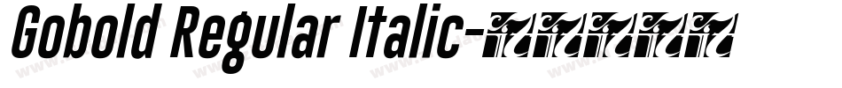 Gobold Regular Italic字体转换